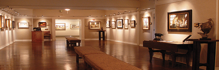 The Roland Jones Memorial Gallery houses an impressive collection of representational art.