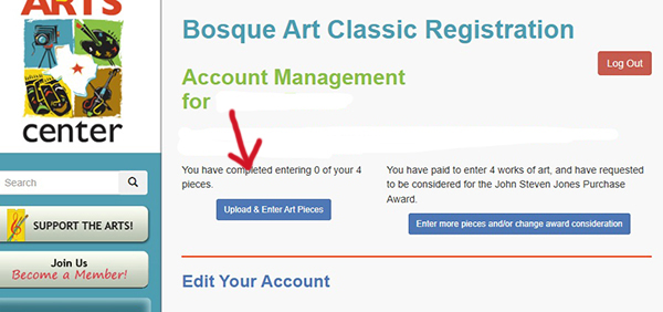 Sample account mgr page