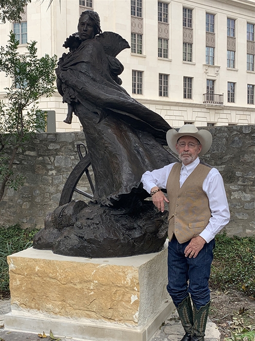 Bruce Greene with Susanna Dickinson Lady of the Alamo