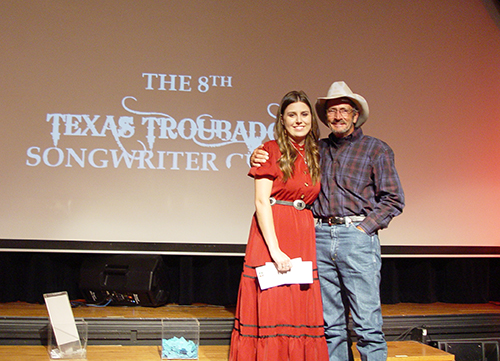 Troubadour Winner Sadie Self and Marty Haggard