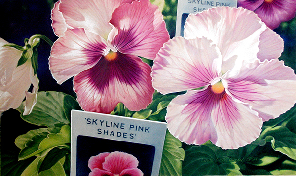 Pink Flower by Linda Lucas Hardy