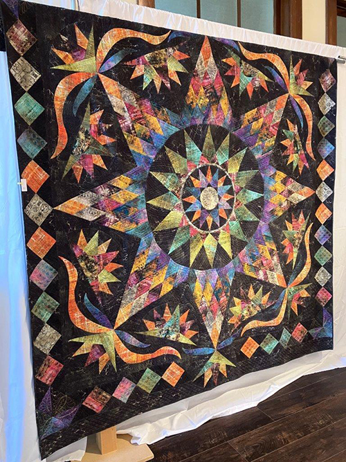 Tarnished Mariner's Compass quilt by Molly Culp