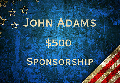 John Adams 500 sponsor