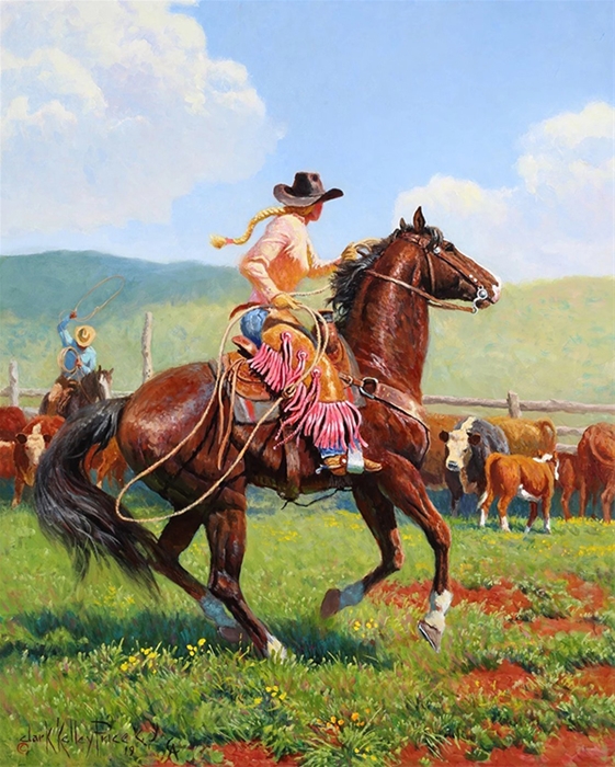 Painting - Top Hand in the Pink Chaps