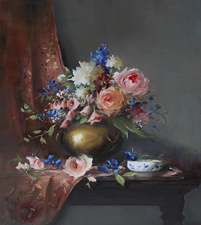 Still Life ith Roses by Patricia Rohrbacher