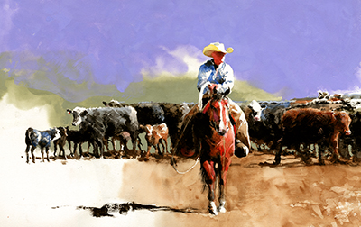 His Cattle by Don Weller