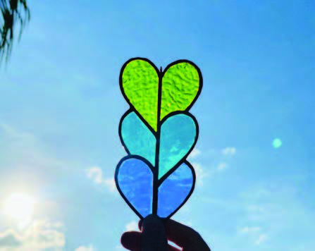 Stained Glass Hearts